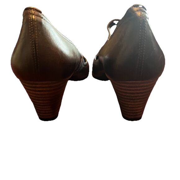 Womens N.D.C. Made By Hand Emmy Mary Jane Pumps Brown Leather Women's Size 9.5 - Picture 3 of 9